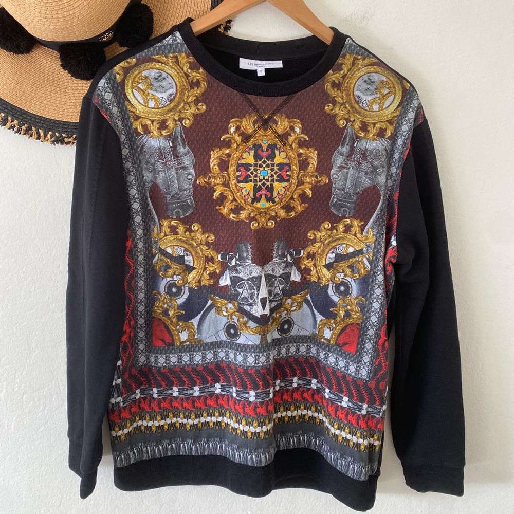 Les Benjamins Men’s Graphic Crewneck Sweatshirt Sweater - Picture 3 of 9